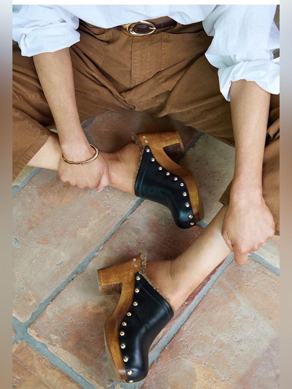 BEEK Woodpecker Shearling Clogs size 7 $375 Handmade